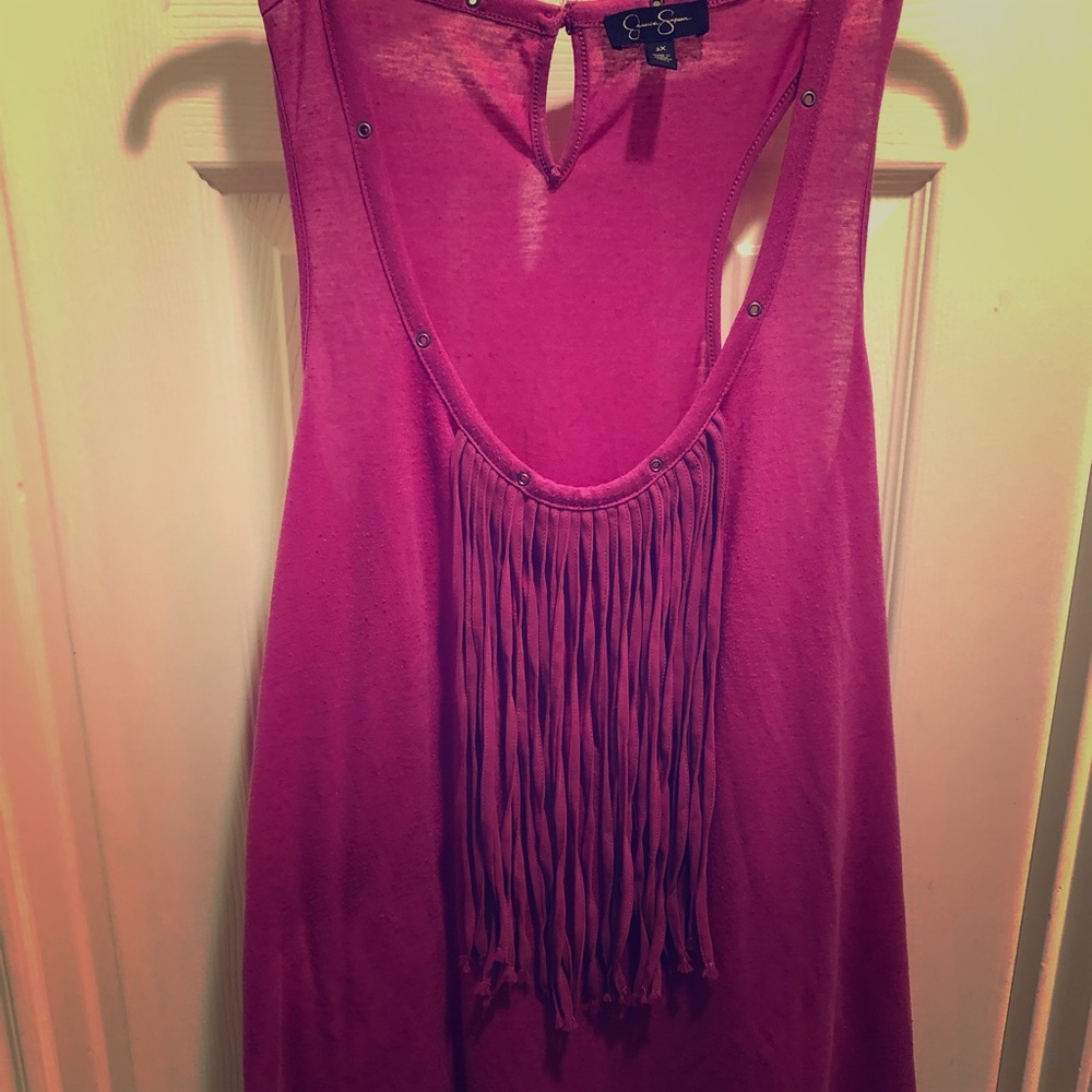 Sleeveless Fun Fringed Shirt